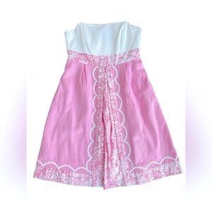 Lilly Pulitzer Jubilee strapless dress